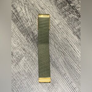 Whoop 4.0 luxeknit band strap with gold hardware